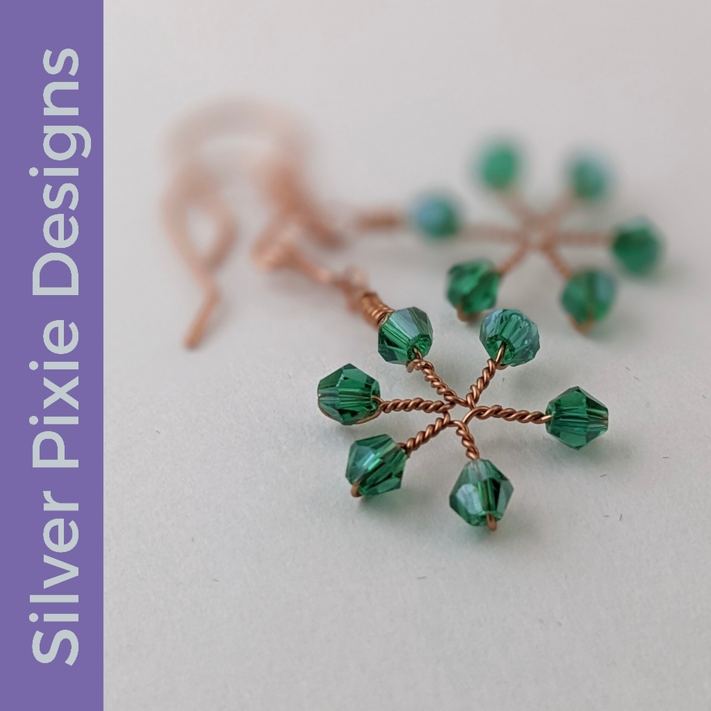 🎄2 for $25!!🎄 Handmade Snowflake Earrings